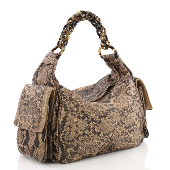 Bottega Veneta Limited Edition Python Cocker hobo intrecciato bag - Picture 1 of 14